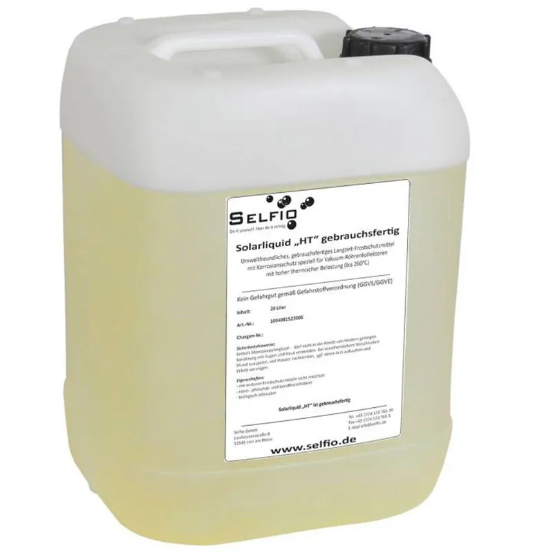 Bestseller Solarflüssigkeit Solarliquid HT gebrauchsfertig 20 Liter