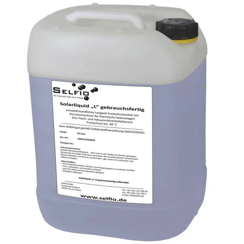 Solarflüssigkeit Solarliquid L gebrauchsfertig 20 Liter Sale