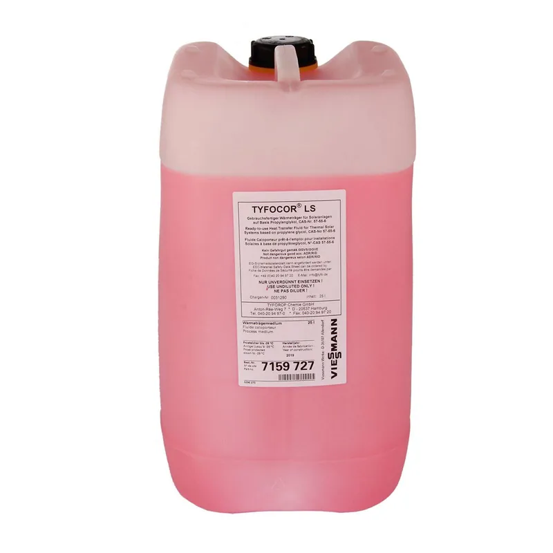 Viessmann Solarflüssigkeit Tyfocor LS 25 Liter Wärmeträgermedium Neue Kollektion
