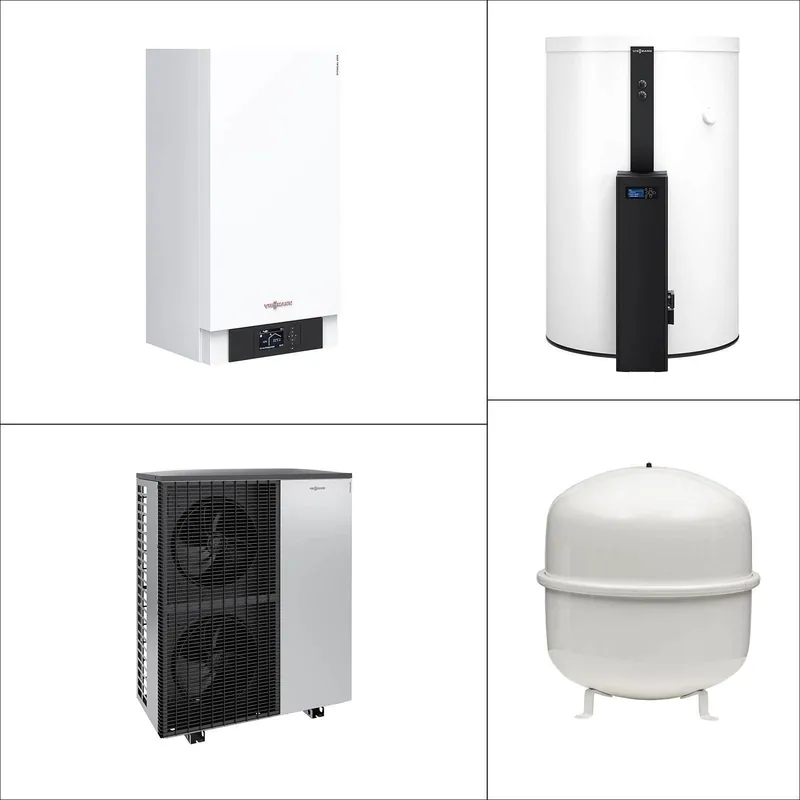 Must-Have Viessmann Vitocal 200-S Wärmepumpe AWB-E-AC 201.D16 mit Heizwasser-Pufferspeicher Vitocell 120-E SVW 600 l