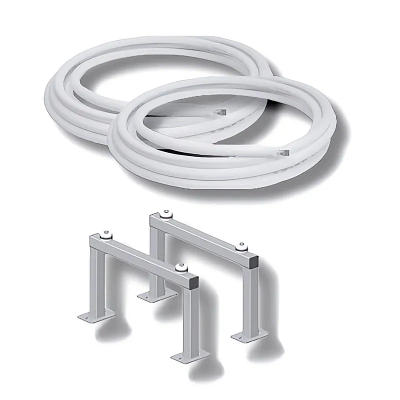 Wolf Paket Kältemittelleitung 10x1 mm + 16x1 mm, 10 m Rolle mit Bodenkonsole Preisreduziert