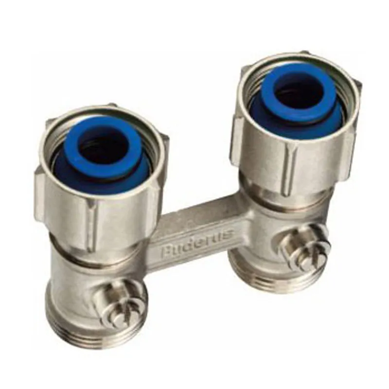 Buderus Logafix Hahnblock Eckform 3/4" x 3/4" AG Zertifiziert