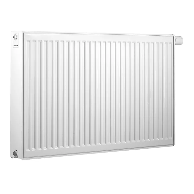 Aktuell Buderus VC-Profil.2 Logatrend Flachheizkörper Typ 21, 600 x 1600 mm, Ausführung FMS, mit Stopfen, Anschluss rechts