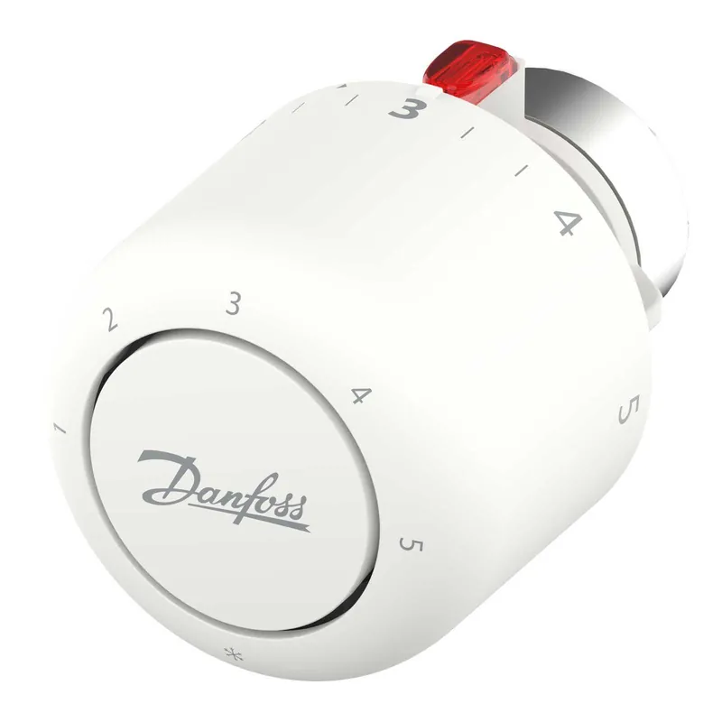 Must-Have Danfoss Thermostatkopf Aero RA/VL gasgefüllt, Serviceelement mit eingebautem Fühler, weiß