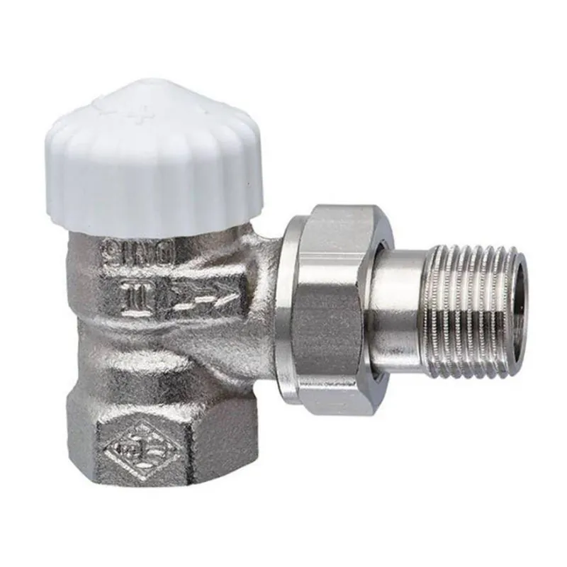Heimeier Thermostat-Ventilunterteil V-exact II, Eckform, DN 20, vernickelt Begrenztes Angebot