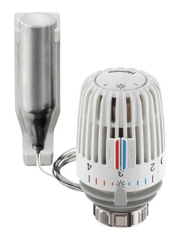 Zertifiziert Heimeier Thermostatkopf K mit Fernfühler, flüssigkeitsgefülltes Thermostat, Kapillarrohr 1,25 m