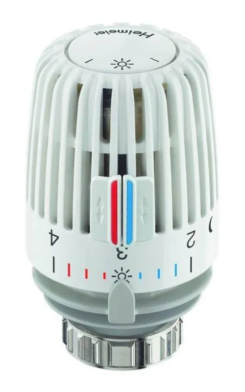 Aktuell Heimeier Thermostatkopf K v. 6-28 Grad °C, Skalenhaube weiß RAL 9016 mit 2 Sparclips