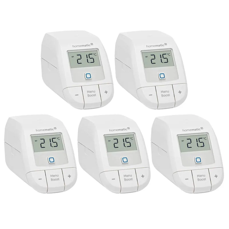 Homematic IP Smart Home 5er Set Heizkörperthermostat basic HmIP-eTRV-B-2 Sichere Zahlung