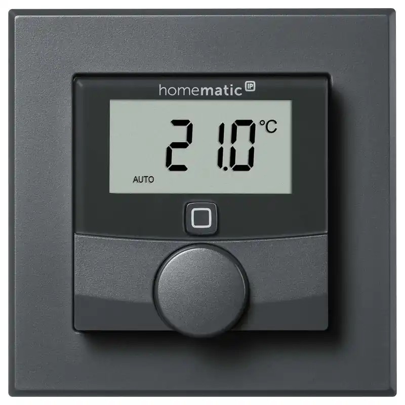 Schneller Versand Homematic IP Smart Home Wandthermostat HmIP-WTH-A mit Luftfeuchtigkeitssensor anthrazit