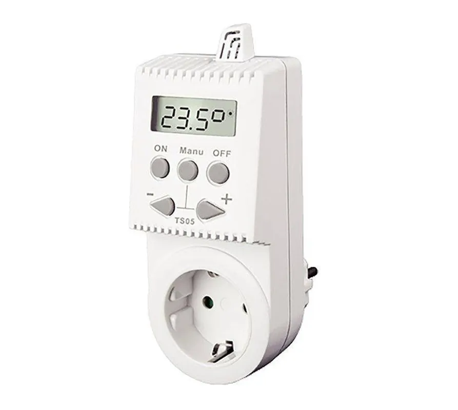 Versand Am Gleichen Tag Knebel Thermostat TS05 für Steckdose einfach/digital, 230 V 16 A