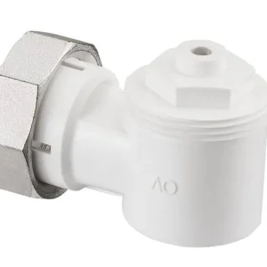 Oventrop Winkeladapter Thermostatventil Heizkörper M 30 x 1,5 weiß Sonderaktion