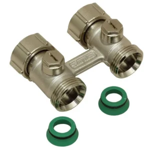 Simplex Hahnblock D2/50 Exclusiv, Durchgangsform, für Heizkörper mit ¾ Zoll AG Neue Ware