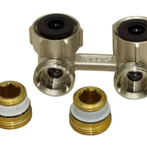 Schnäppchen Simplex Hahnblock E1/50 Exclusiv, Eckform, für Heizkörper mit ½ Zoll IG