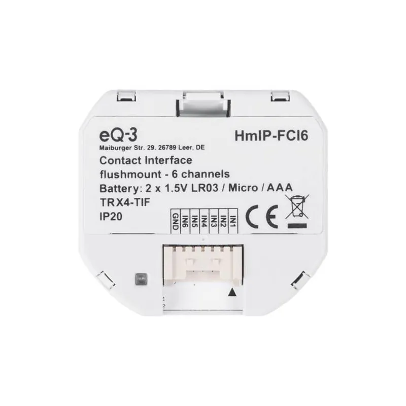 Top-Preis Homematic IP Smart Home Kontakt-Schnittstelle Unterputz - 6-fach HmIP-FCI6