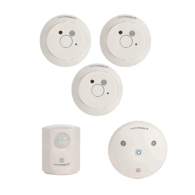 Bestpreis Homematic IP Smart Home Rauchmelder Set 3 Zimmer + Alarm