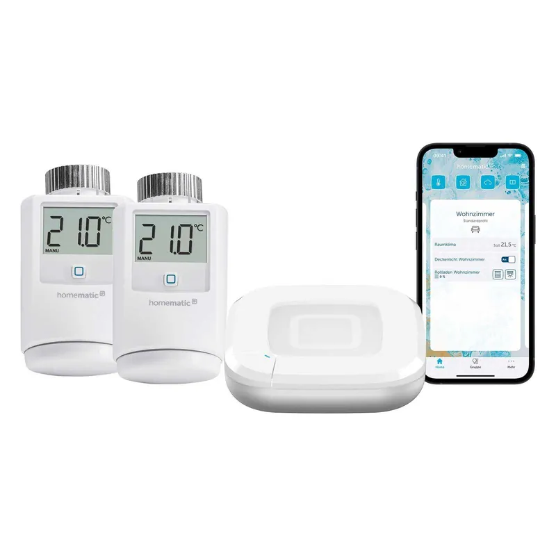 Homematic IP Smart Home Starter Set Heizen – Access Point 2 2x Heizkörperthermostat HmIP-eTRV-2 Schneller Versand