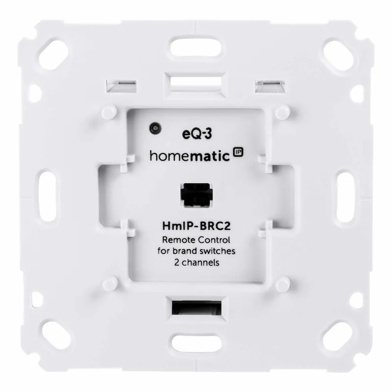 Homematic IP Smart Home Wandtaster HmIP-BRC2 für Markenschalter - 2-fach Echt