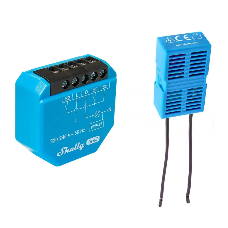 Shelly 1L Gen3 1-Kanal-Relais WLAN-gesteuerter Smart-Schalter ohne Neutralleiter inkl. Bypass WLAN, BT, unterputz Neu Im Sortiment