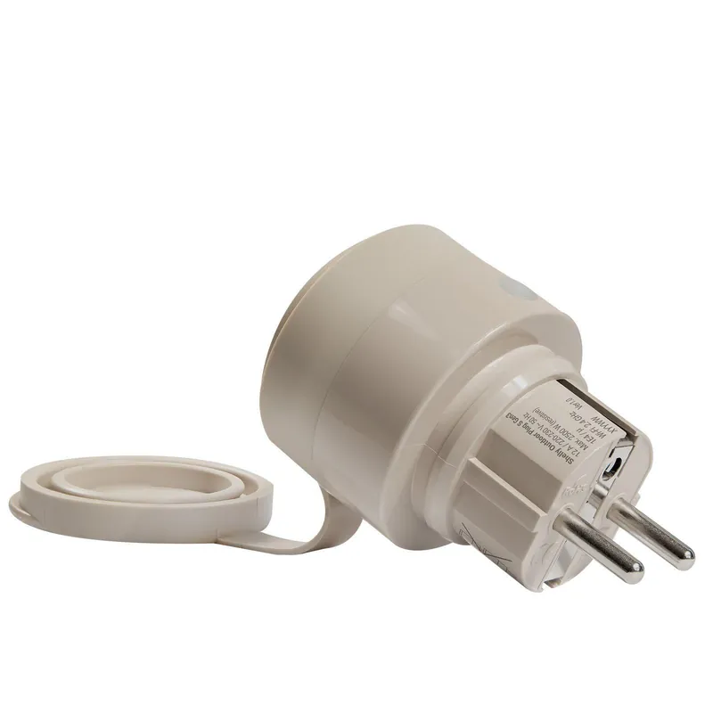 Shelly Plug Play Outdoor Plug S Gen3 Zwischenstecker für draußen 12A Messfunktion WLAN Matter BT Heißes Angebot