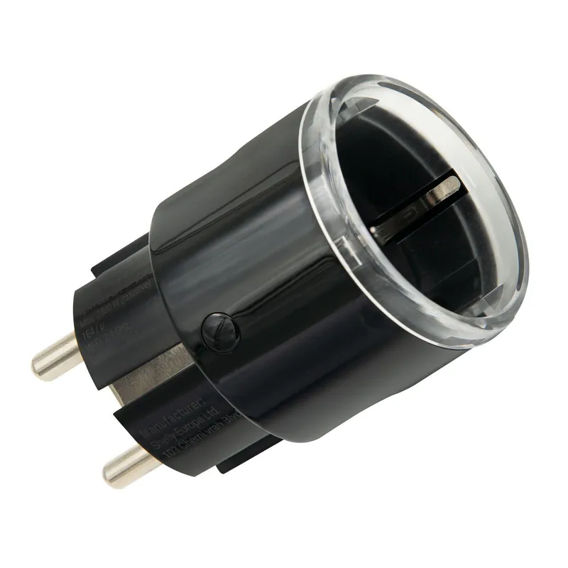 Shelly Plug S Gen3 Smarter, Matter-kompatibler Stecker mit Leistungsmessung, schwarz Expressversand