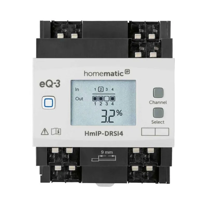 Begrenztes Angebot Homematic IP Smart Home Schaltaktor für Hutschienenmontage - 4-fach HmIP-DRSI4