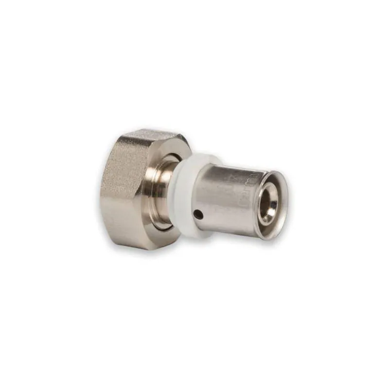 Solange Der Vorrat Reicht Selfio-Press Aluverbund Pressfitting Übergangsverschraubung Eurokonus-Gewinde (vernickelt) 16 x 2 mm - 3/4" TH + U Kontur