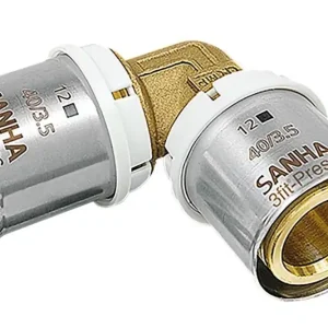 Knallerangebot Aluverbund Pressfitting SANHA bleifrei Winkel 90° 26 x 3 Multikontur DVGW