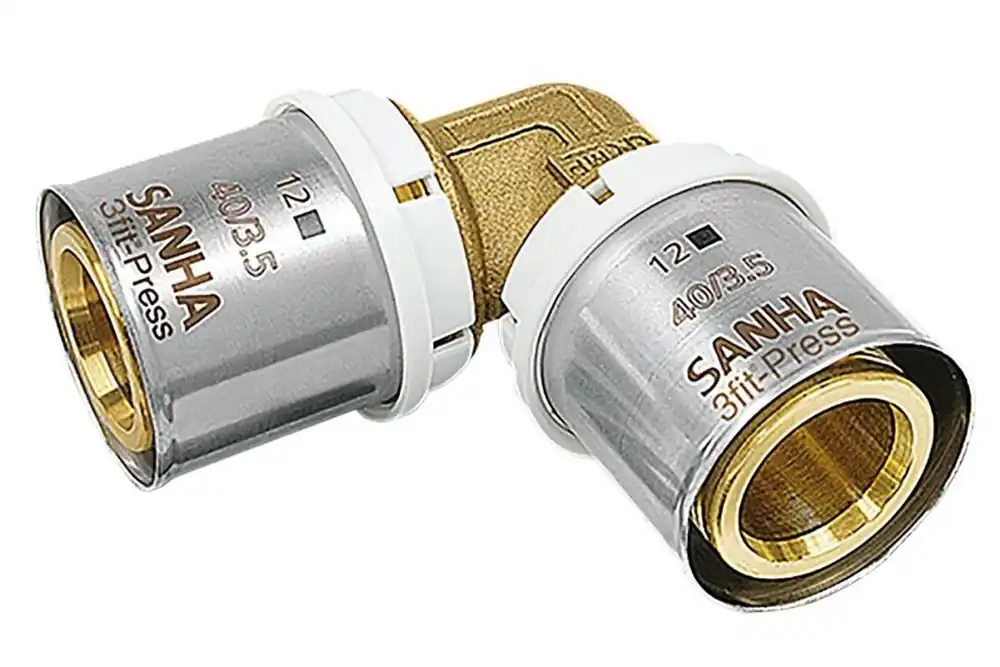Knallerangebot Aluverbund Pressfitting SANHA bleifrei Winkel 90° 26 x 3 Multikontur DVGW