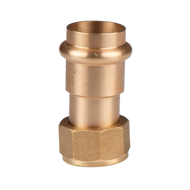 Neue Ware Kupfer Pressfitting Übergang aus Rotguss 15 mm - 1/2" AG V+M-Kontur DVGW