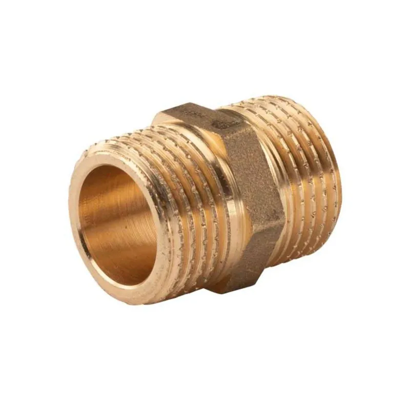 Nur Für Kurze Zeit Messing Gewinde-Fitting Doppelnippel 1/2"AG - 1/2"AG (DN 15) - schwere Ausführung