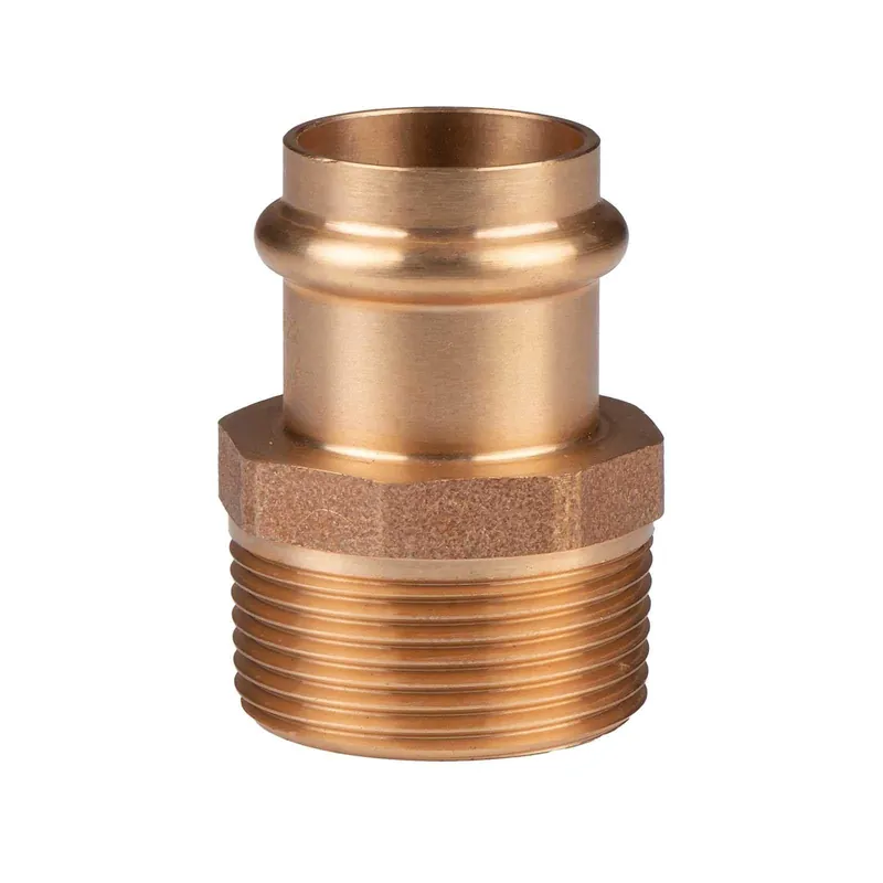 Kupfer Pressfitting Übergang aus Rotguss 28 mm - 1 1/4" AG V+M-Kontur DVGW Angebot