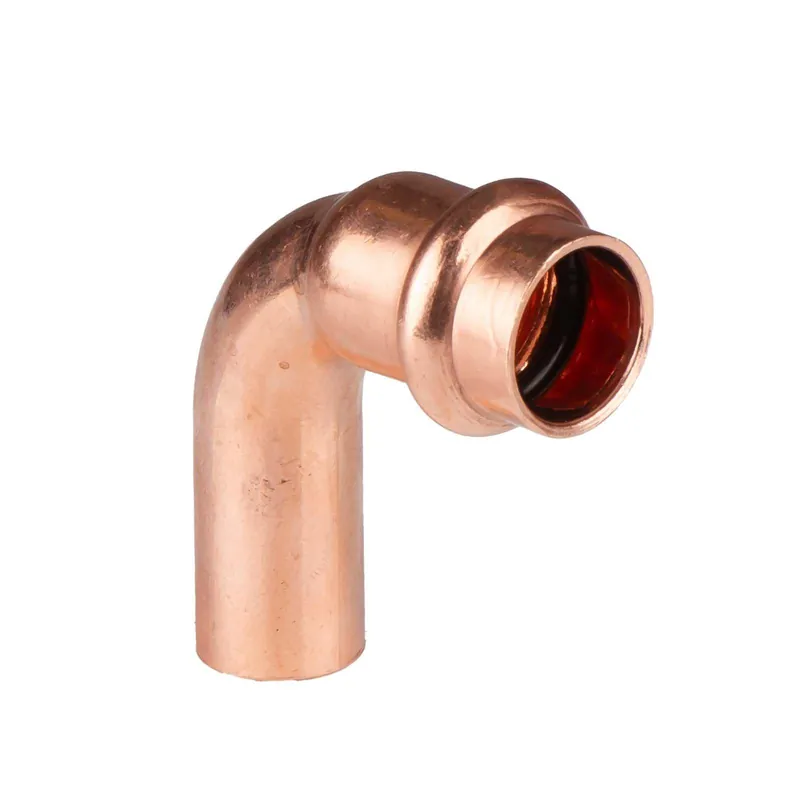 Kupfer Pressfitting Bogen 90° 15 mm Innen x Aussen V+M-Kontur DVGW Jetzt Kaufen