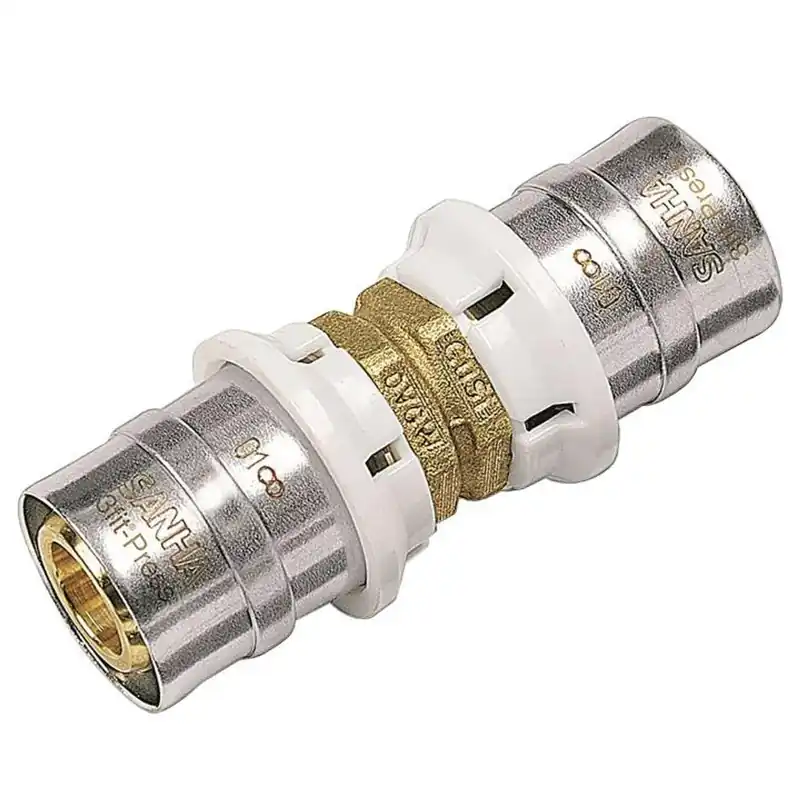Aluverbund Pressfitting SANHA bleifrei Kupplung 16 x 2 - 16 x 2 Multikontur DVGW Saisonangebot