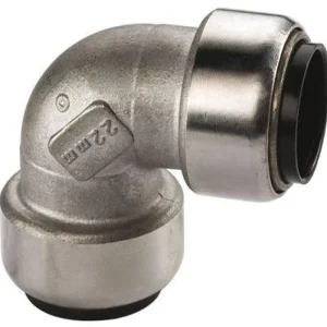 Top-Angebot Edelstahl Steckfitting Tectite Winkel 90° 28 mm innen-innen lösbar DVGW