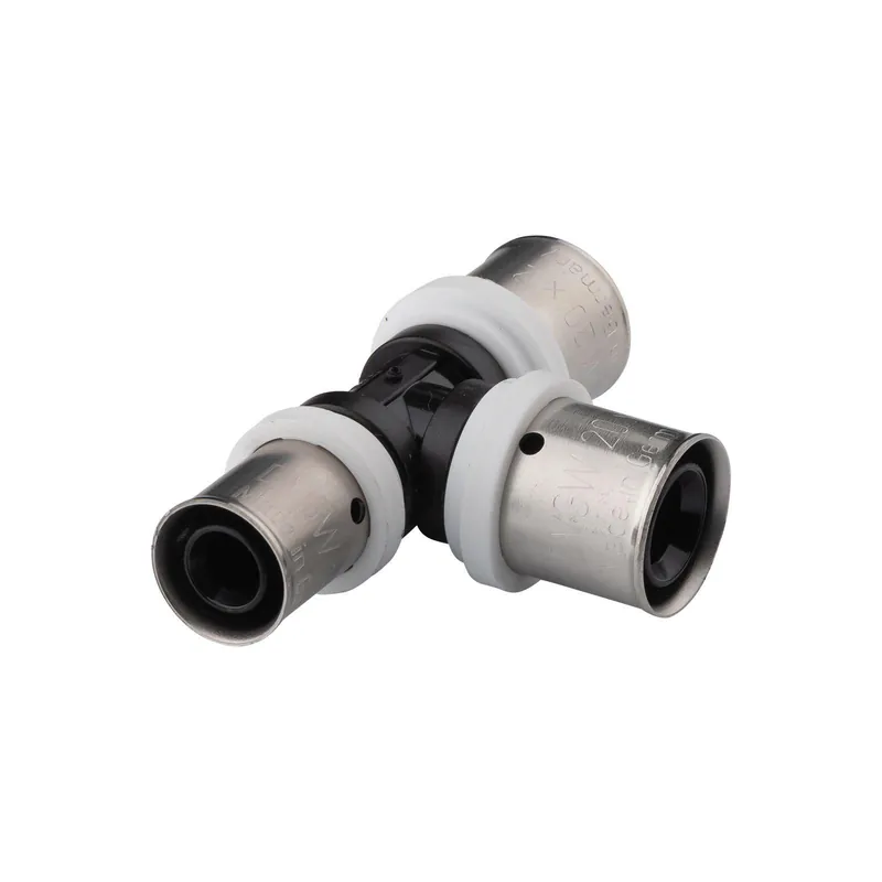 Top-Angebot Selfio-Press Aluverbund Pressfitting T-Stück PPSU Mittelabgang reduziert 20 x 2 - 16 x 2 - 20 x 2 TH + U Kontur DVGW
