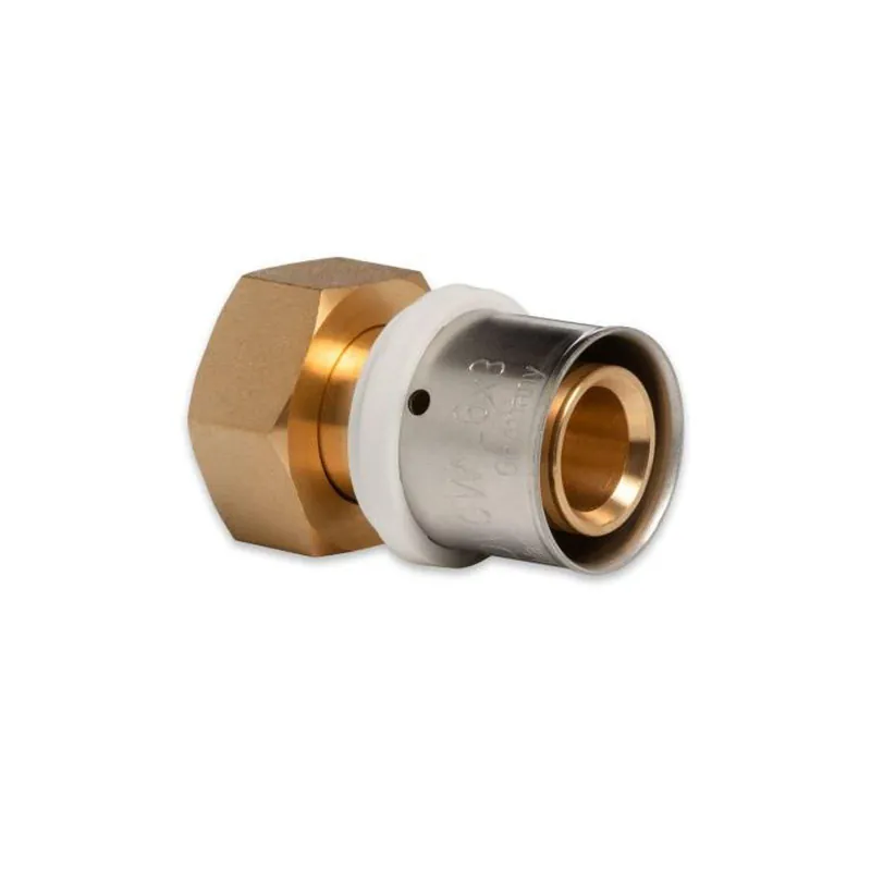 Neu Im Sortiment Selfio-Press Aluverbund Pressfitting Übergangsverschraubung Innengewinde 26 x 3 - 3/4" TH + U Kontur DVGW