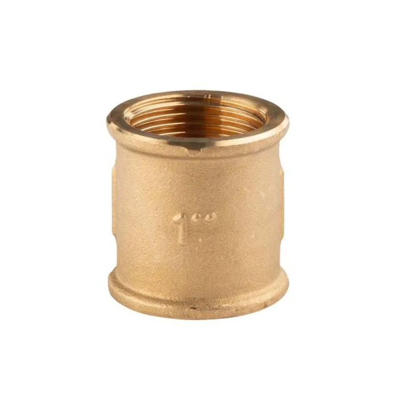 Messing Gewinde-Fitting Muffe 1"IG - 1"IG (DN 25) - schwere Ausführung Neu