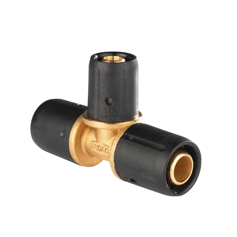 Selfio-Steck Aluverbund Steckfitting T-Stück reduziert 20 x 2 - 16 x 2 - 20 x 2 mm DVGW Must-Have