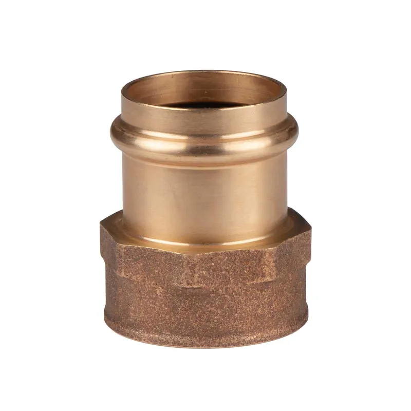 Super-Preis Kupfer Pressfitting Übergang aus Rotguss 35 mm - 1 1/4" IG V+M-Kontur DVGW