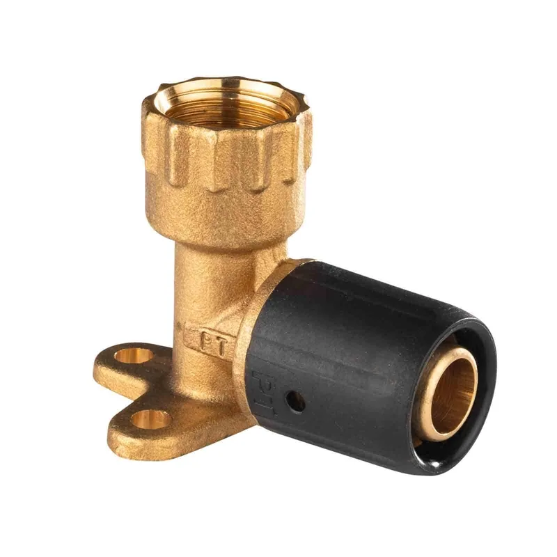 Selfio-Steck Aluverbund Steckfitting Wandwinkel 20 x 2 mm - 1/2" - 52 mm DVGW Geprüft