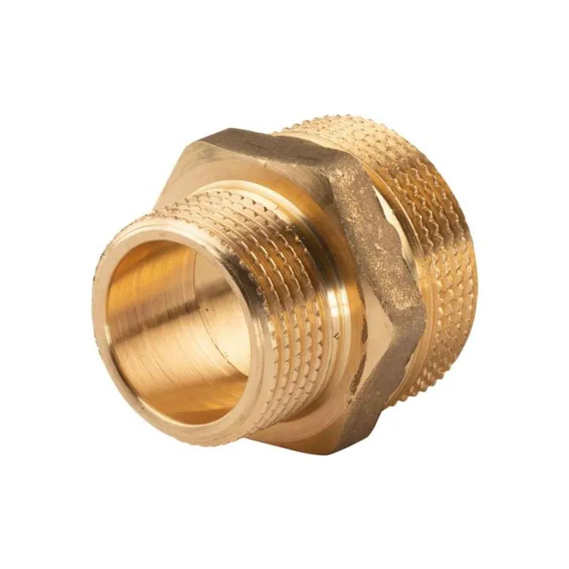 Knallerangebot Messing Gewinde-Fitting Reduziernippel 1 1/4‘‘AG (DN 32) - 1"AG (DN 25) - schwere Ausführung