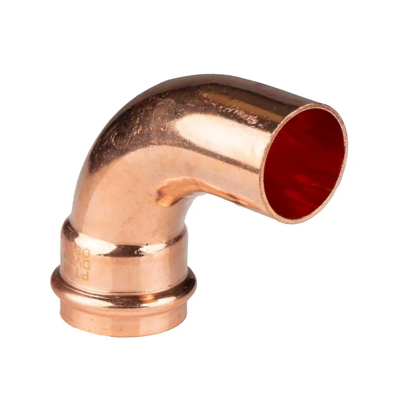 Kupfer Pressfitting Bogen 90° 35 mm Innen x Aussen V+M-Kontur DVGW Schnäppchen