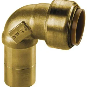 Echt Kupfer Steckfitting Tectite Winkel 90° 15 mm innen/außen lösbar DVGW