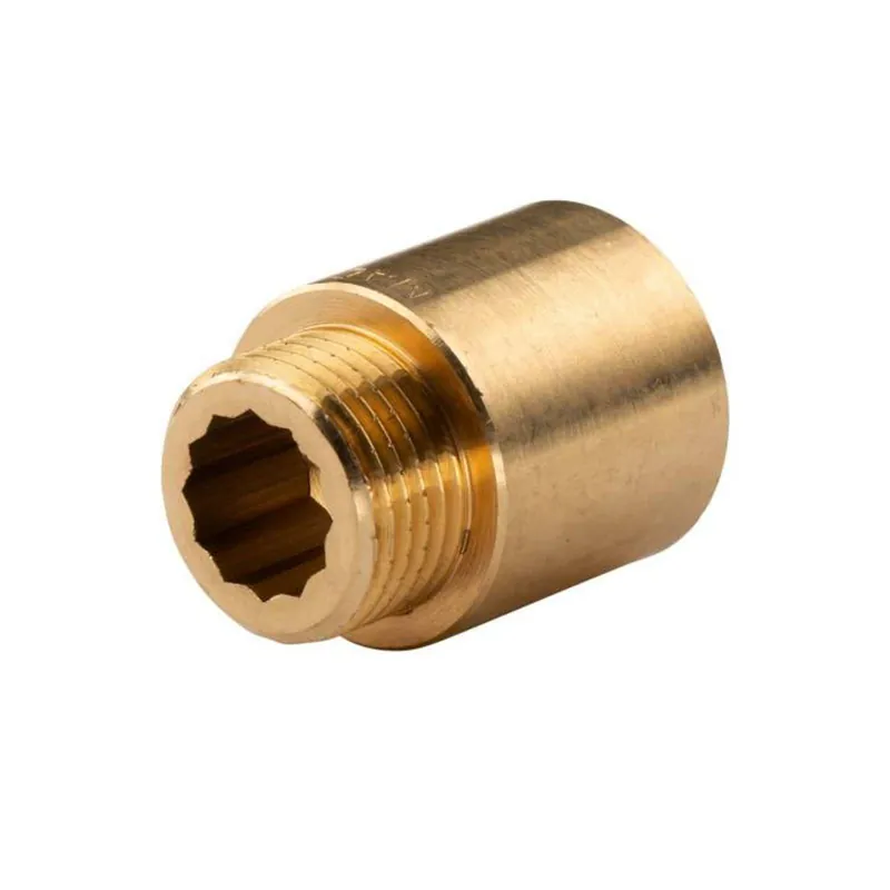 Jetzt Bestellen Messing Gewinde-Fitting Hahnverlängerung IG/AG 1/2" (DN 15) Länge 25 mm - schwere Ausführung