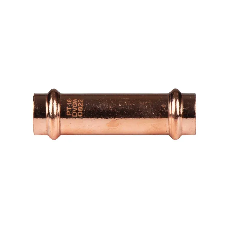 Kupfer Pressfitting Schiebemuffe 18 mm V+M-Kontur DVGW Mega-Angebot