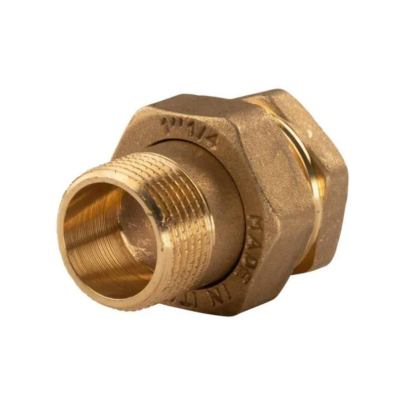 Sichere Zahlung Messing Gewinde-Fitting Verschraubung gerade flachdichtend 1"IG - 1"AG (DN 25) - schwere Ausführung