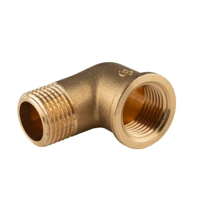 Bestseller Messing Gewinde-Fitting 90° Winkel 1/2"IG - 1/2"AG (DN 15) - schwere Ausführung