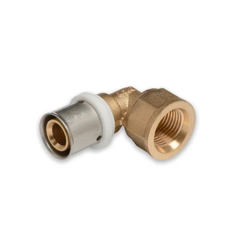 Nur Heute Selfio-Press Aluverbund Pressfitting Übergangswinkel Innengewinde 20 x 2 - 1/2" TH + U Kontur DVGW