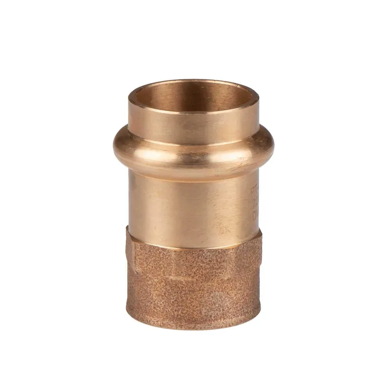 Schneller Versand Kupfer Pressfitting Übergang aus Rotguss 22 mm - 1/2" IG V+M-Kontur DVGW