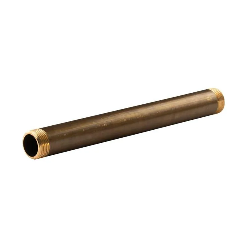 Preisreduziert Messing Gewinde-Fitting Distanz Doppelnippel 1"-1" L=300mm, schwere Ausführung